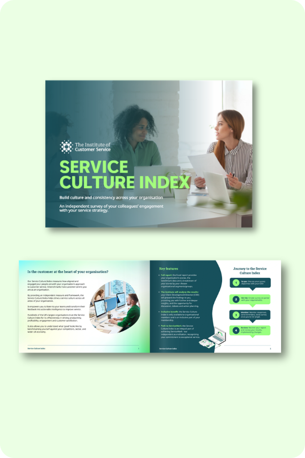 Service Culture Index Mockup