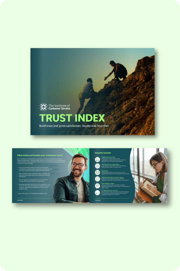 Trust Index Brochure Mockup Trust Index Brochure Mockup